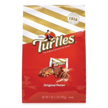 DEMETS Original Turtle Bites, Original Pecan, 1 lb, 1.5 oz Bag 593